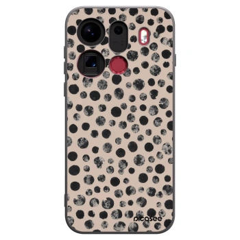Picasee silikonowe czarne etui na OPPO Find X9 Pro - Dots