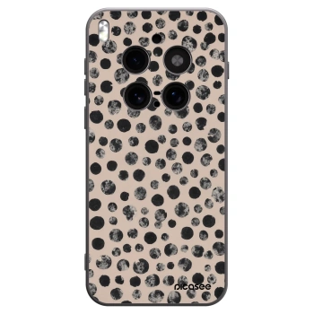 Picasee silikonowe czarne etui na Vivo X300 Pro - Dots
