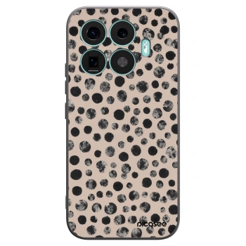 Picasee silikonowe czarne etui na Xiaomi 17T - Dots