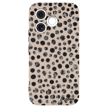 Picasee silikonowe czarne etui na Honor 600 Lite - Dots