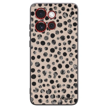 Picasee silikonowe czarne etui na Motorola Edge 60 Neo 5G - Dots