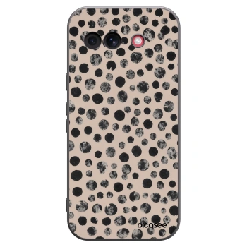 Picasee silikonowe czarne etui na Google Pixel 10a - Dots