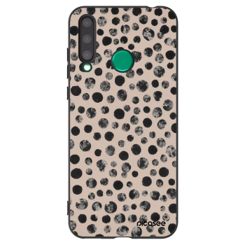 Picasee silikonowe czarne etui na Honor 20 Lite - Dots