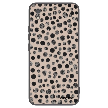 Picasee silikonowe czarne etui na Xiaomi Redmi 7A - Dots