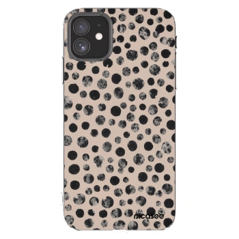 Picasee silikonowe przeźroczyste etui na Apple iPhone 11 - Dots