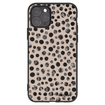 Picasee silikonowe czarne etui na Apple iPhone 11 Pro - Dots