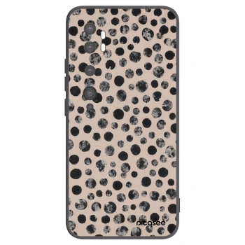 Picasee silikonowe czarne etui na Xiaomi Mi Note 10 (Pro) - Dots