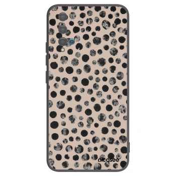 Picasee silikonowe czarne etui na Huawei Nova 5T - Dots
