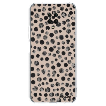Picasee silikonowe przeźroczyste etui na Xiaomi Redmi Note 9 Pro - Dots
