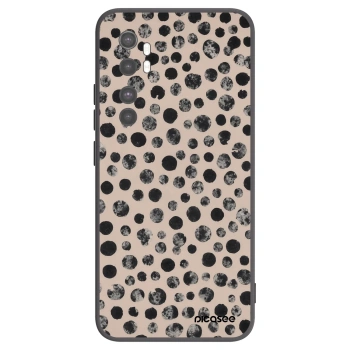 Picasee silikonowe czarne etui na Xiaomi Mi Note 10 Lite - Dots