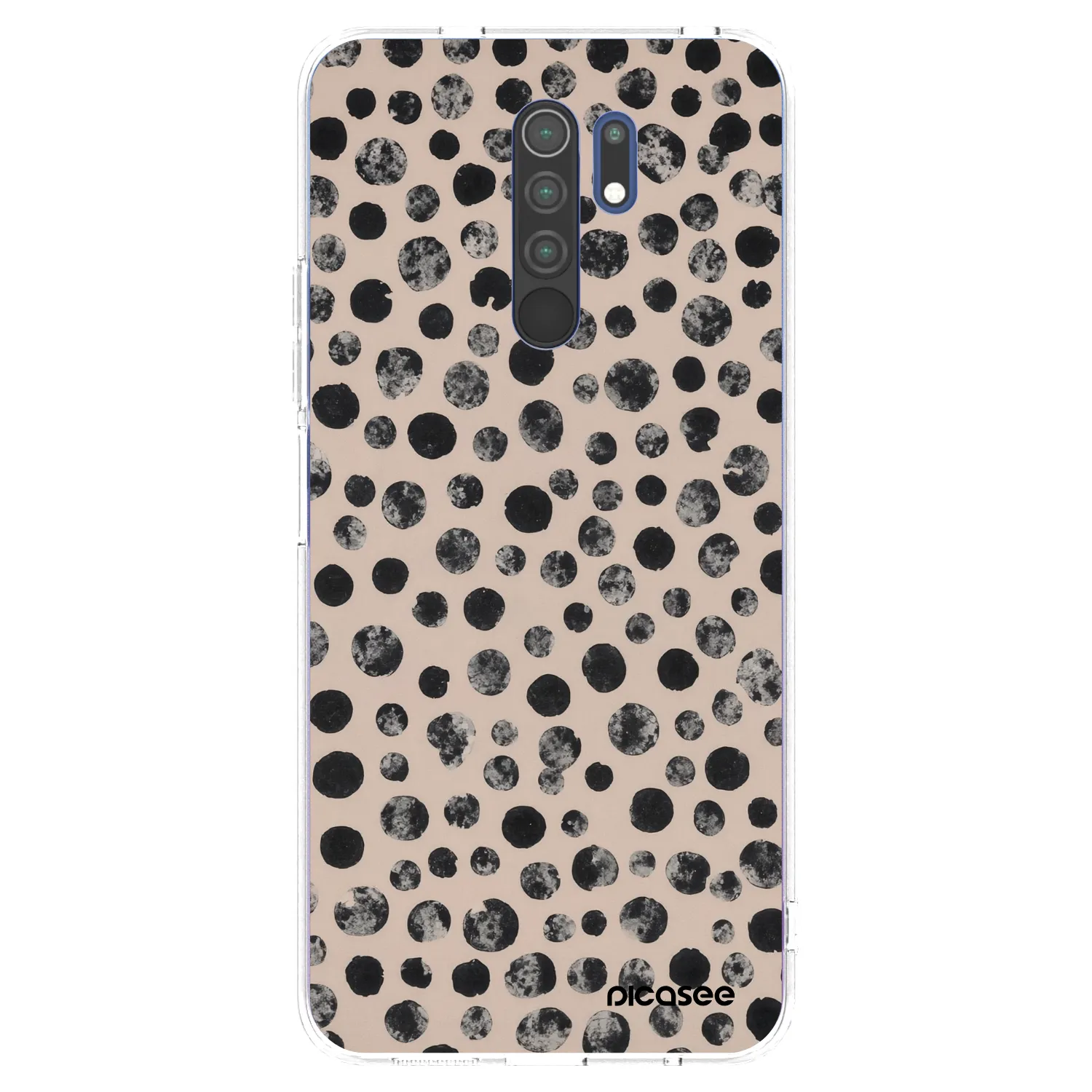 Picasee silikonowe przeźroczyste etui na Xiaomi Redmi 9 - Dots