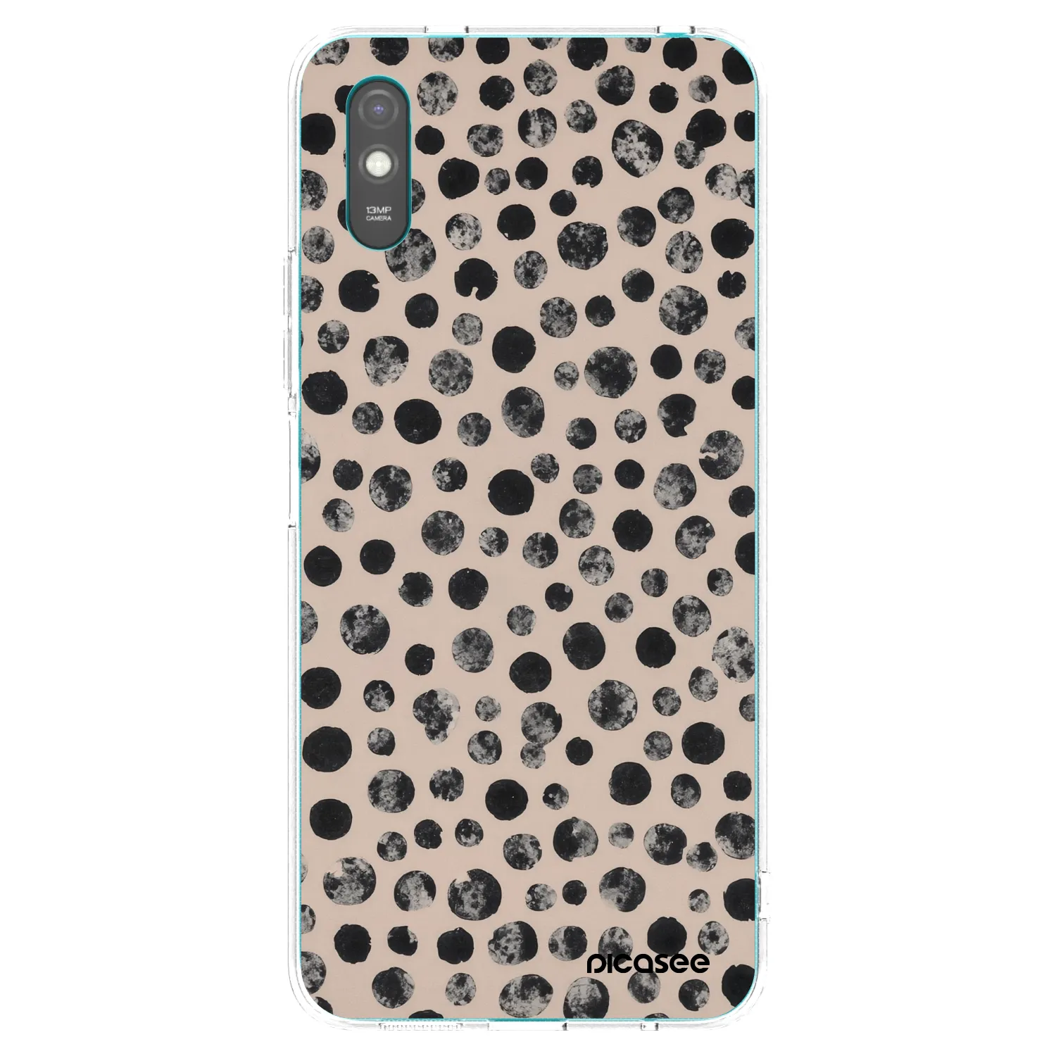Picasee silikonowe przeźroczyste etui na Xiaomi Redmi 9A - Dots