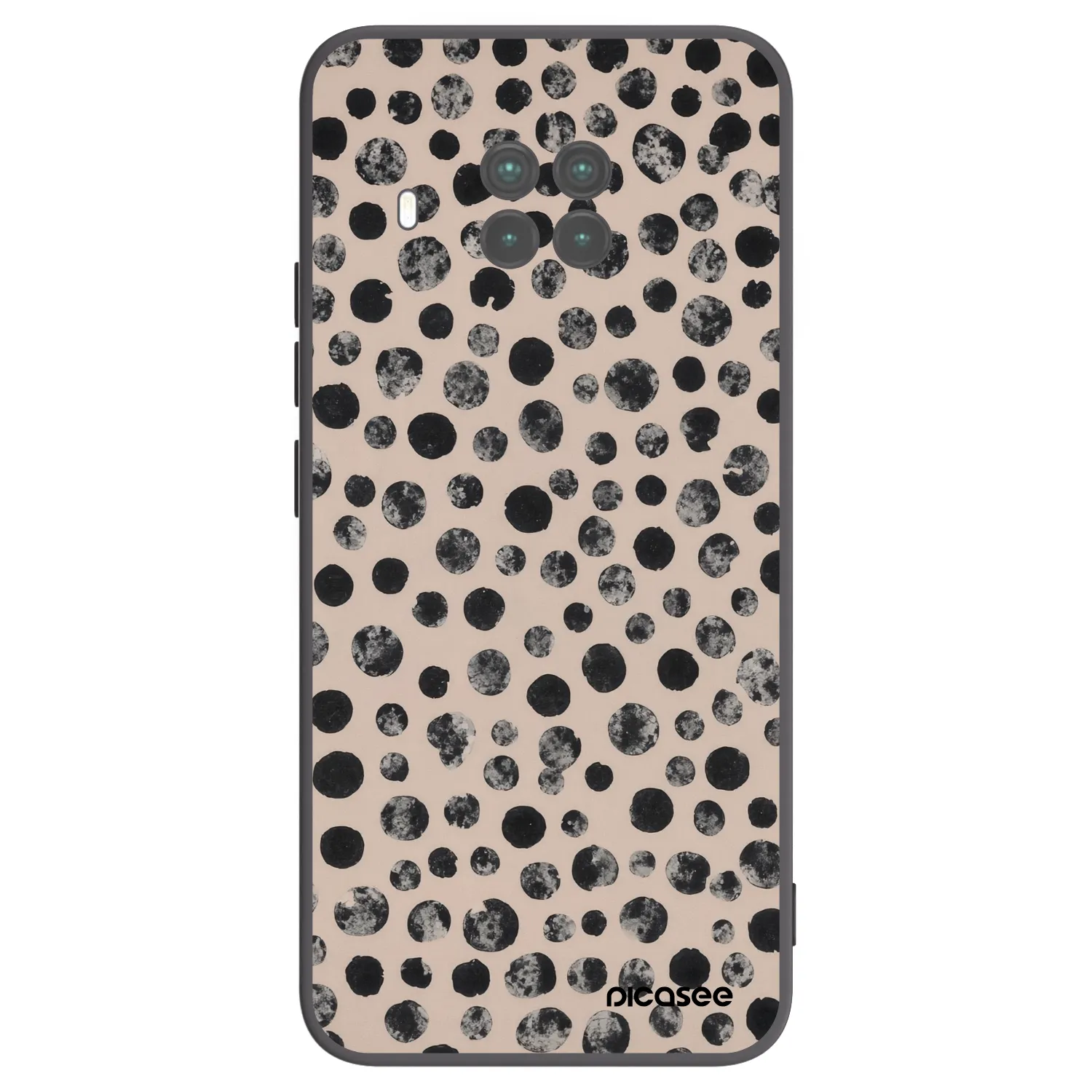 Picasee silikonowe czarne etui na Xiaomi Mi 10T Lite - Dots