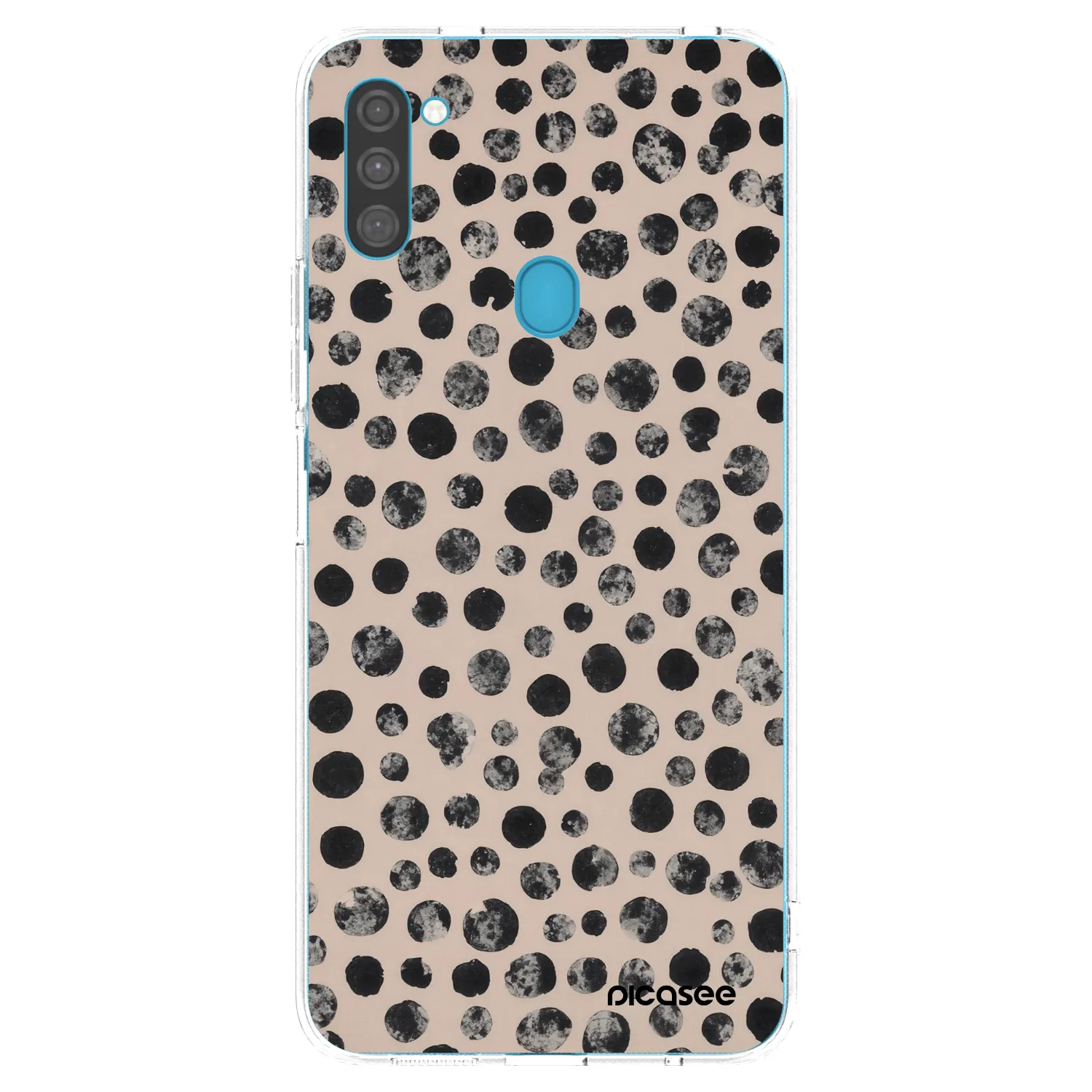 Picasee silikonowe przeźroczyste etui na Samsung Galaxy M11 - Dots