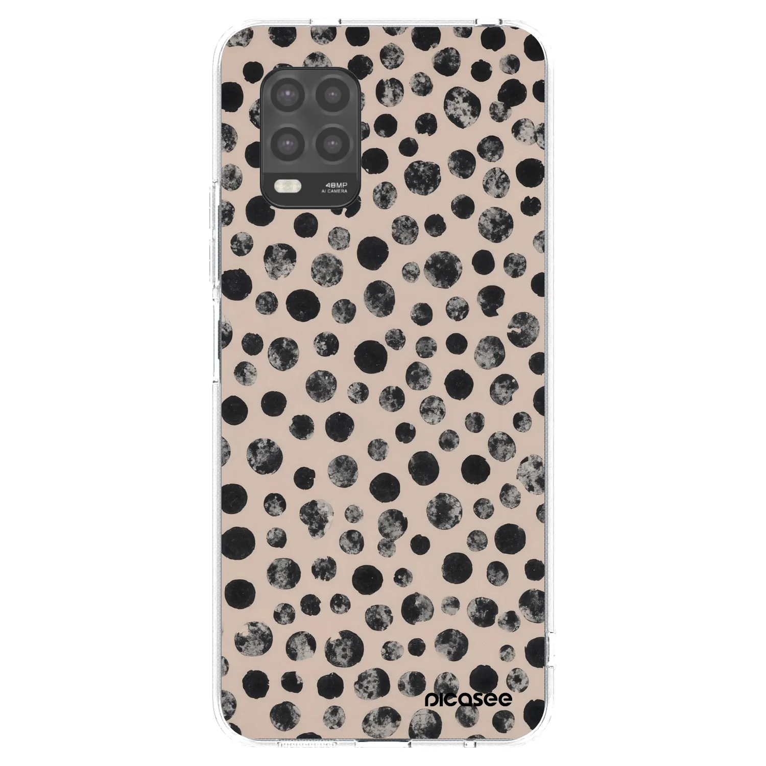 Picasee silikonowe przeźroczyste etui na Xiaomi Mi 10 Lite - Dots