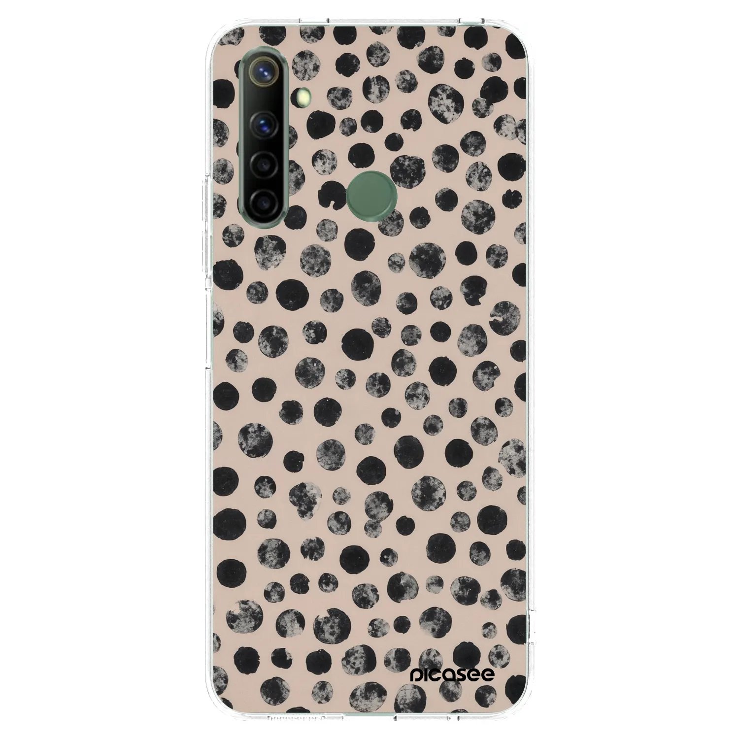 Picasee silikonowe przeźroczyste etui na Realme 6i - Dots