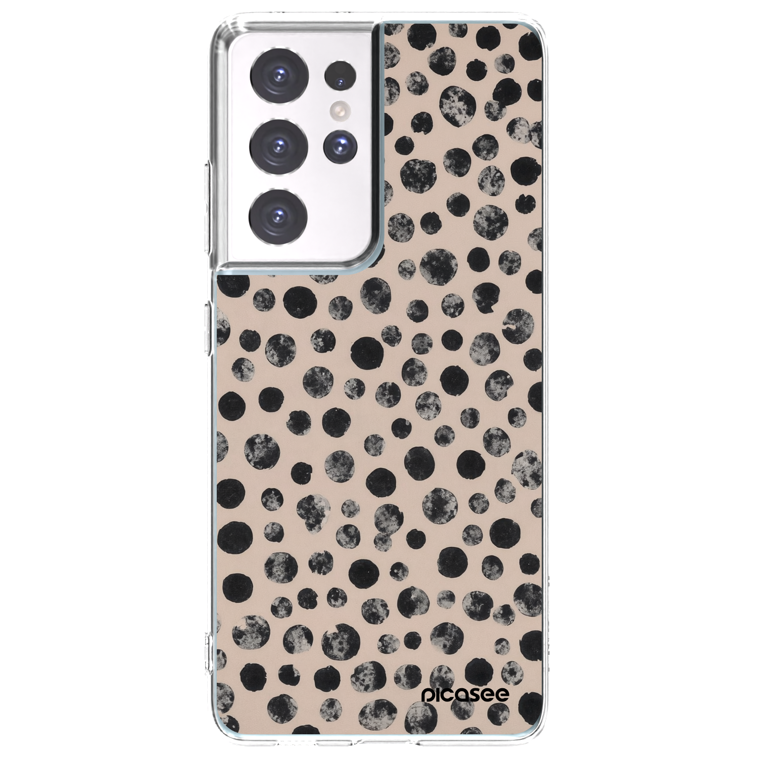 Picasee silikonowe przeźroczyste etui na Samsung Galaxy S21 Ultra 5G G998B - Dots