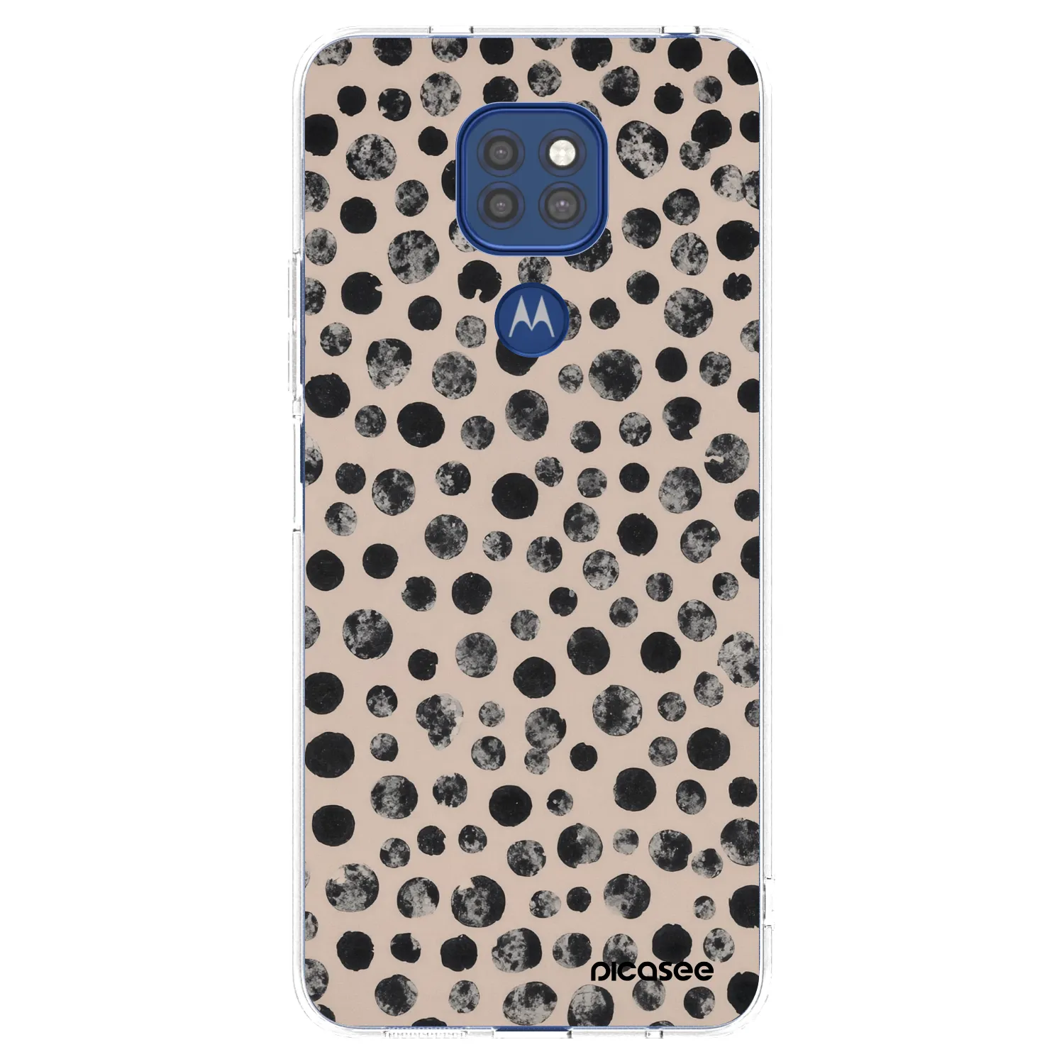 Picasee silikonowe przeźroczyste etui na Motorola Moto G9 Play - Dots