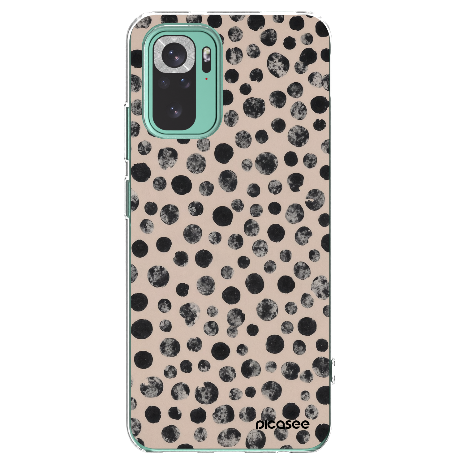 Picasee silikonowe przeźroczyste etui na Xiaomi Redmi Note 10 Pro - Dots
