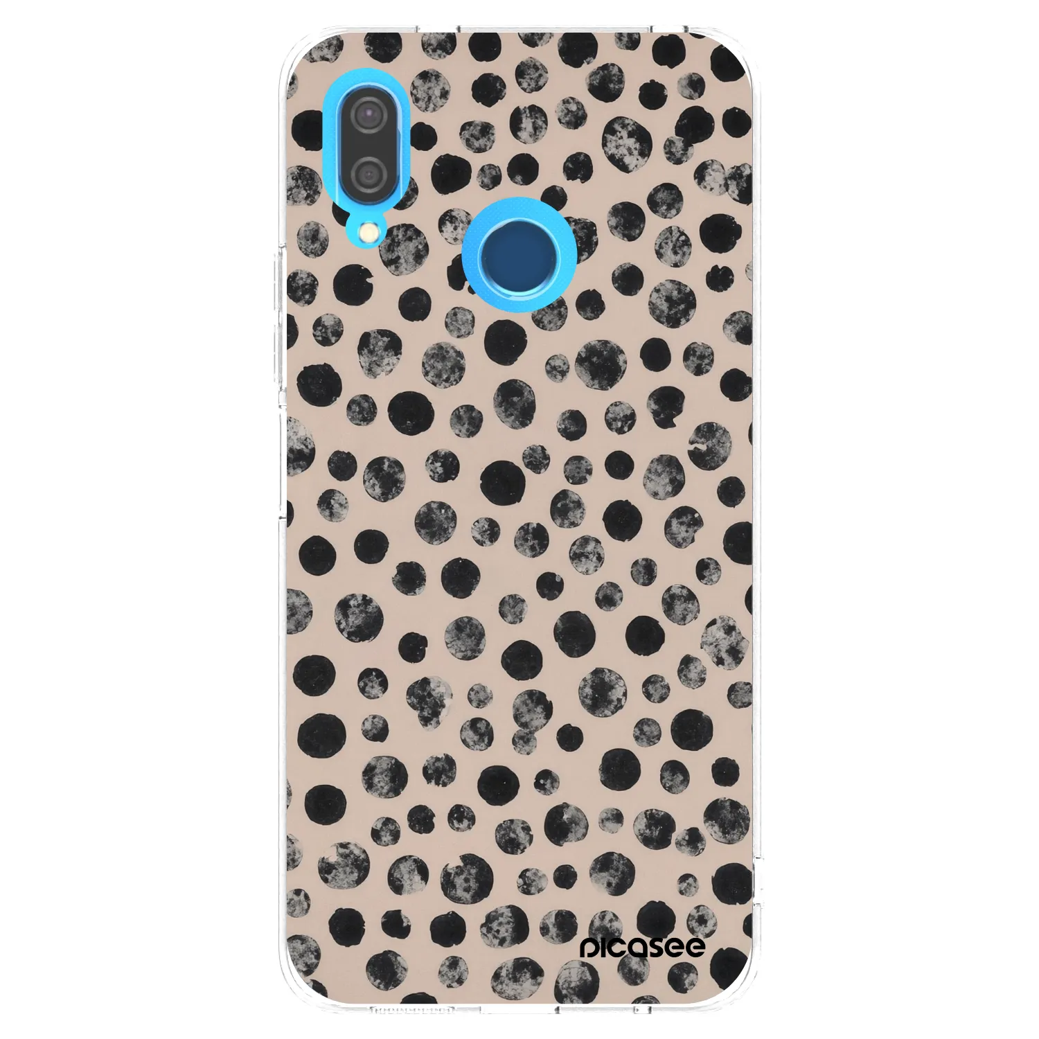 Picasee silikonowe przeźroczyste etui na Huawei P20 Lite - Dots