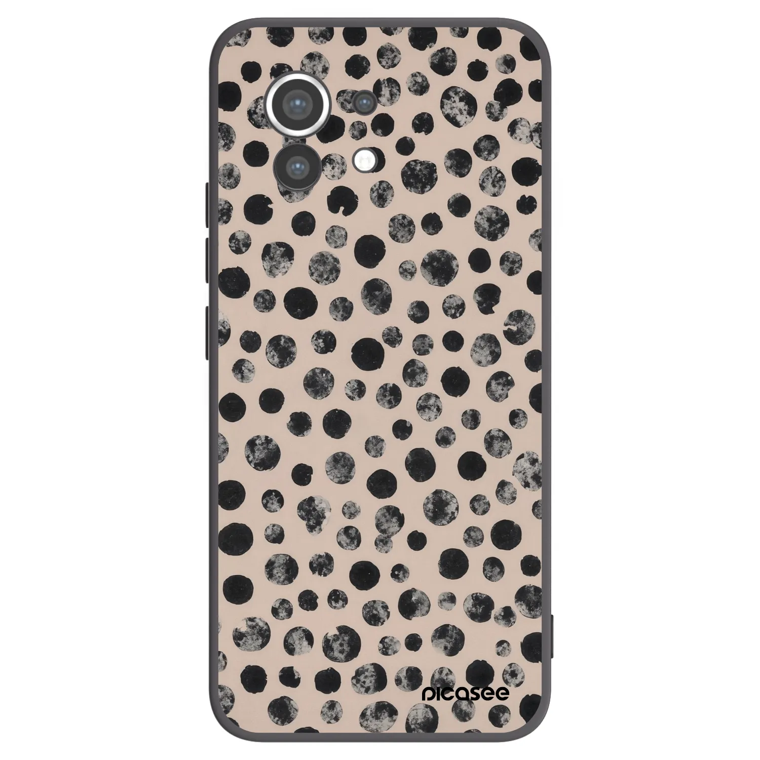 Picasee silikonowe czarne etui na Xiaomi Mi 11 - Dots