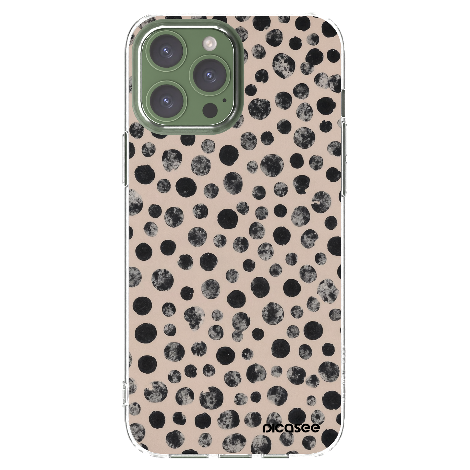 Picasee silikonowe przeźroczyste etui na Apple iPhone 13 Pro Max - Dots