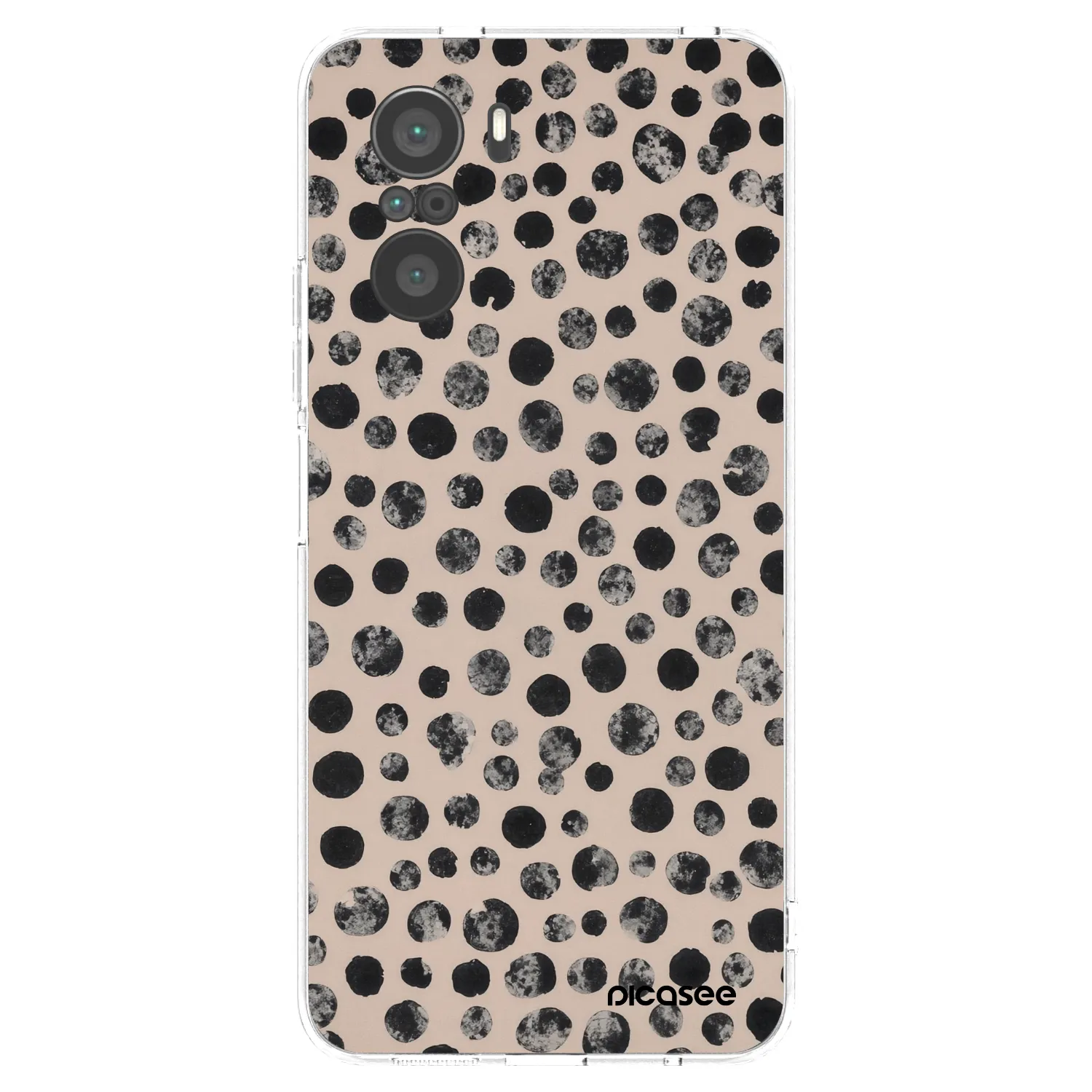 Picasee silikonowe przeźroczyste etui na Xiaomi Poco F3 - Dots