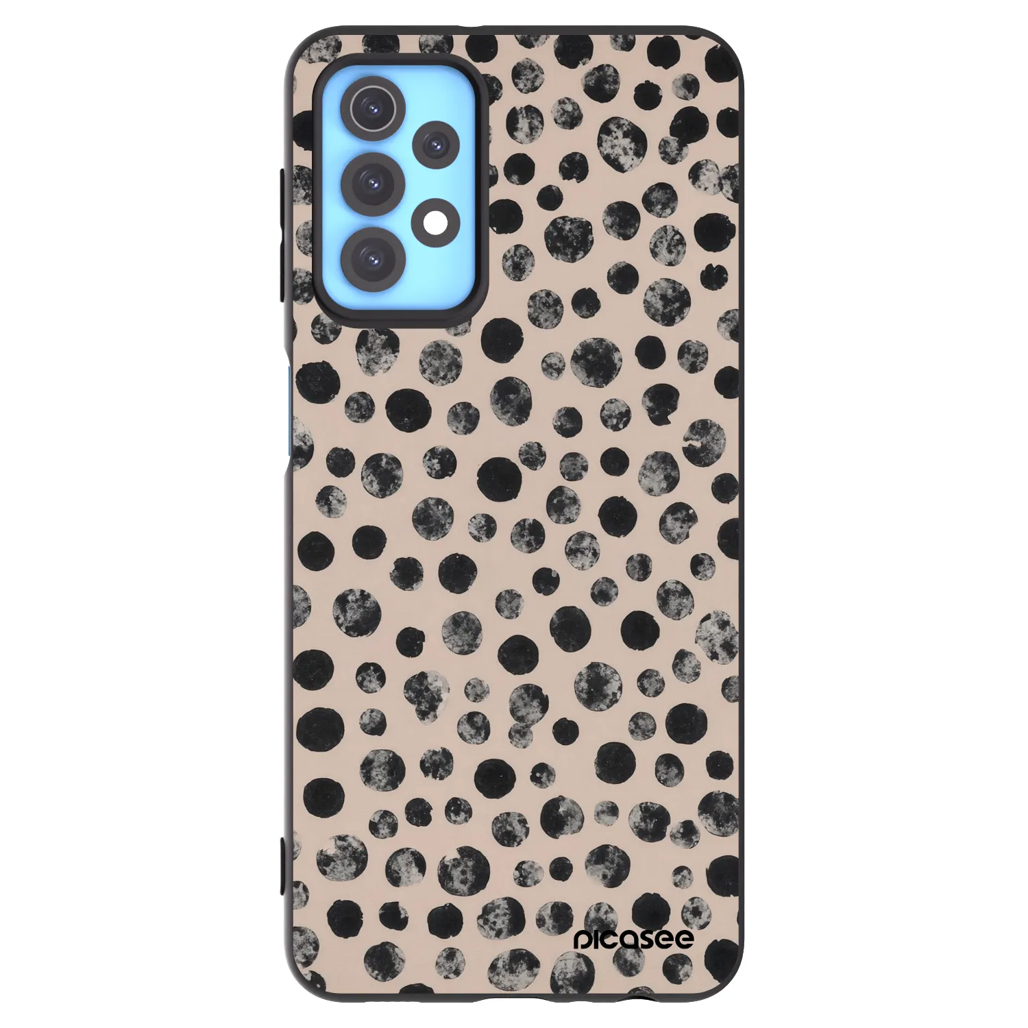 Picasee silikonowe czarne etui na Samsung Galaxy A32 4G SM-A325F - Dots