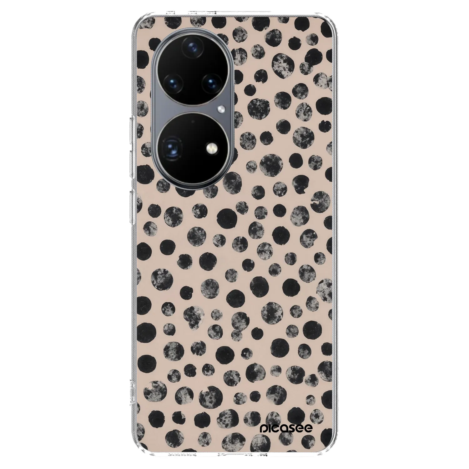Picasee silikonowe przeźroczyste etui na Huawei P50 - Dots