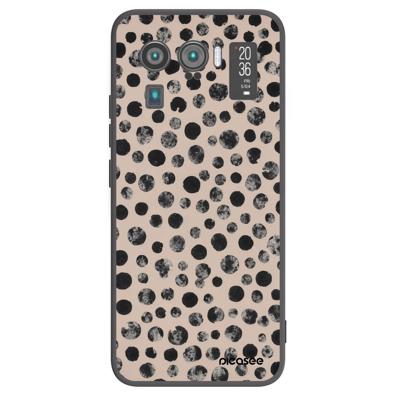 Picasee silikonowe czarne etui na Xiaomi Mi 11 Ultra - Dots