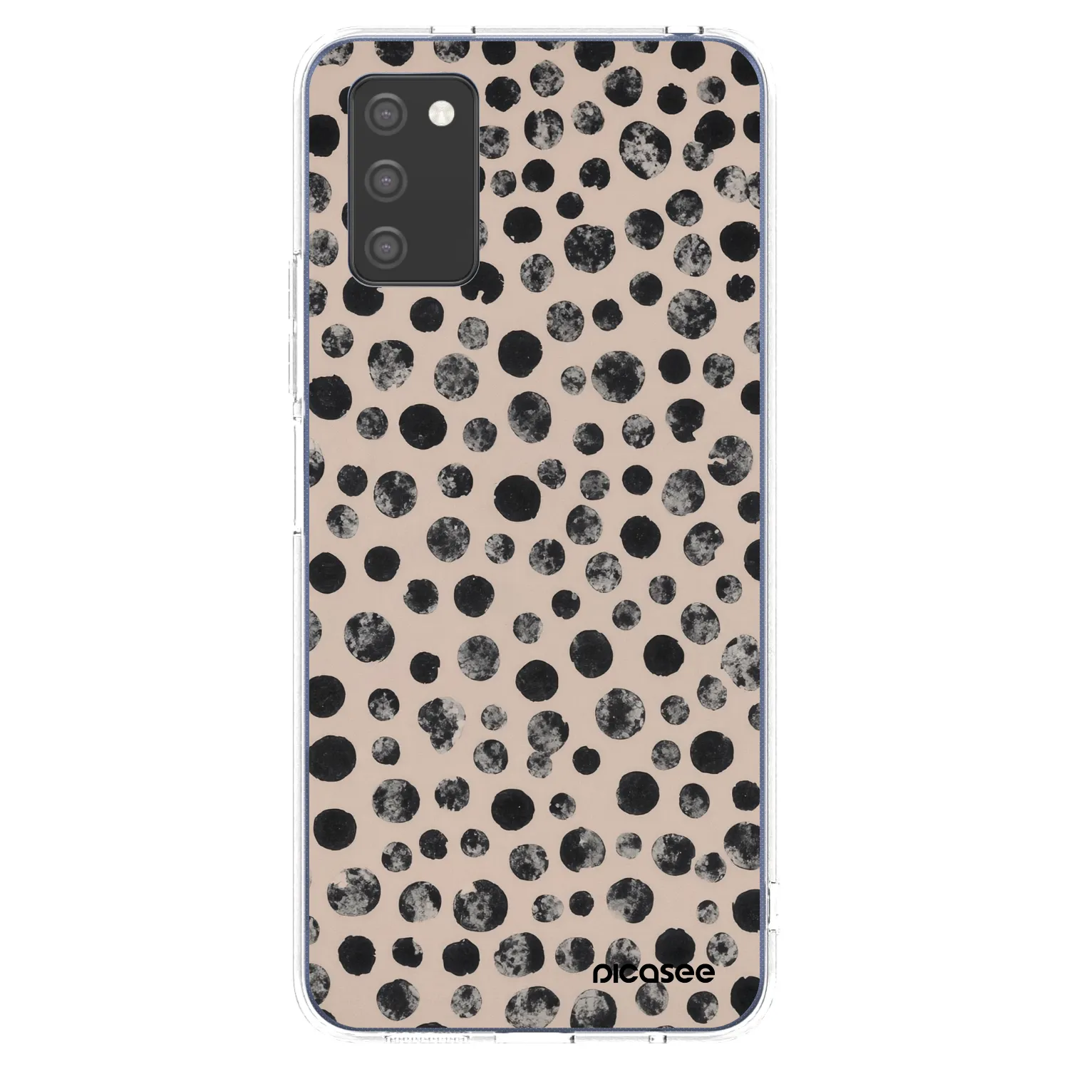 Picasee silikonowe przeźroczyste etui na Samsung Galaxy A02s A025G - Dots