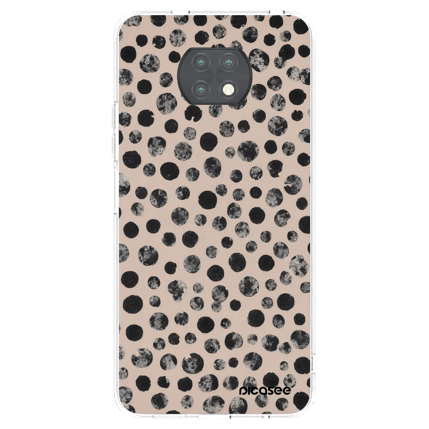 Picasee silikonowe przeźroczyste etui na Xiaomi Redmi Note 9T - Dots
