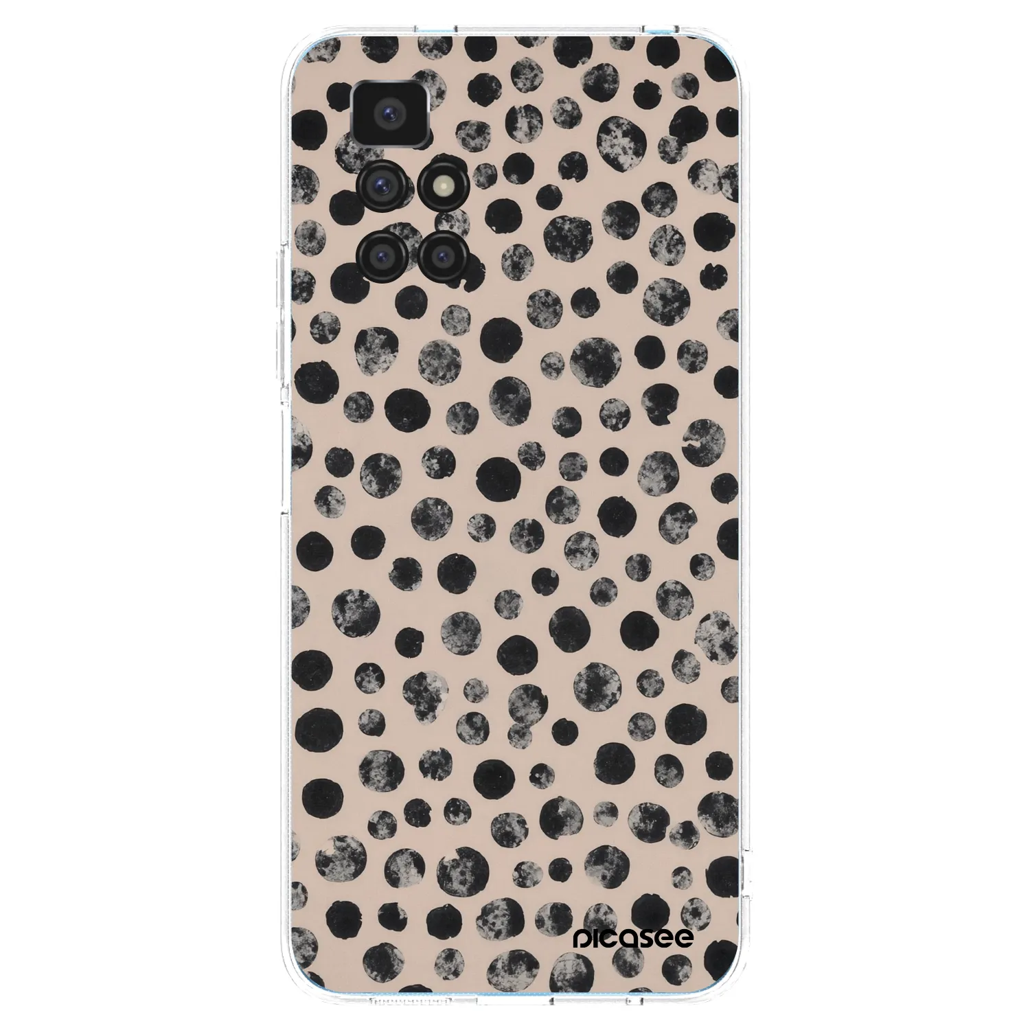 Picasee silikonowe przeźroczyste etui na Xiaomi Redmi 10 - Dots
