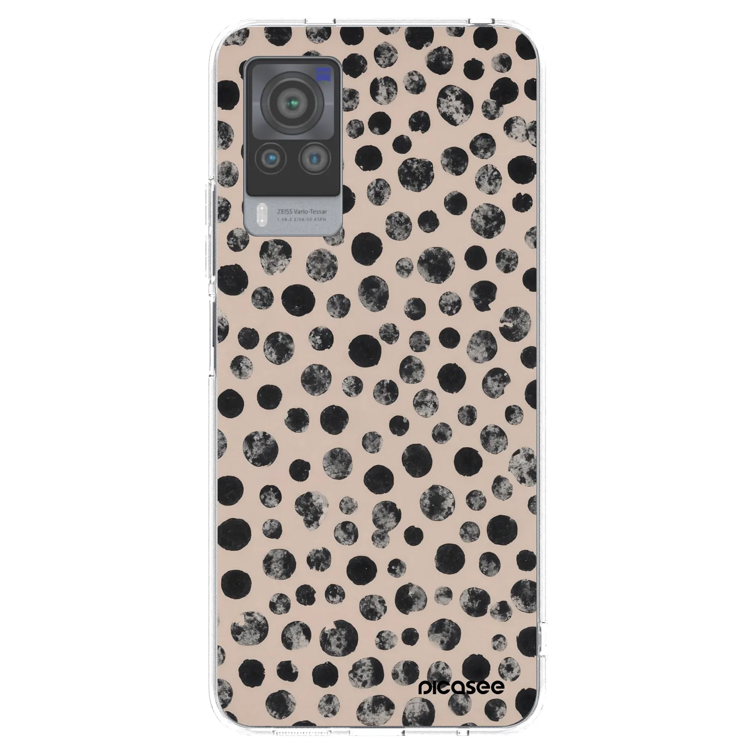 Picasee silikonowe przeźroczyste etui na Vivo X60 Pro 5G - Dots