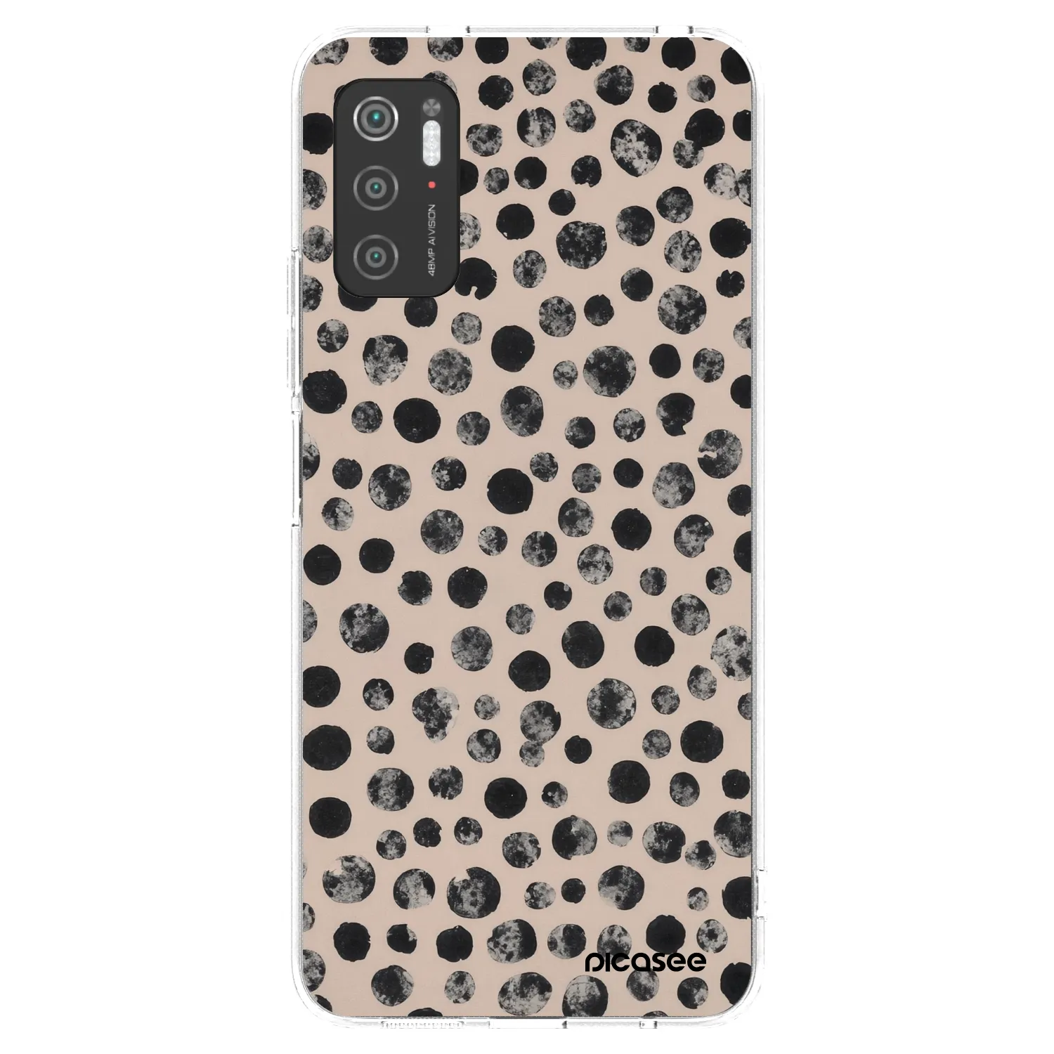 Picasee silikonowe przeźroczyste etui na Xiaomi Poco M3 Pro 5G - Dots