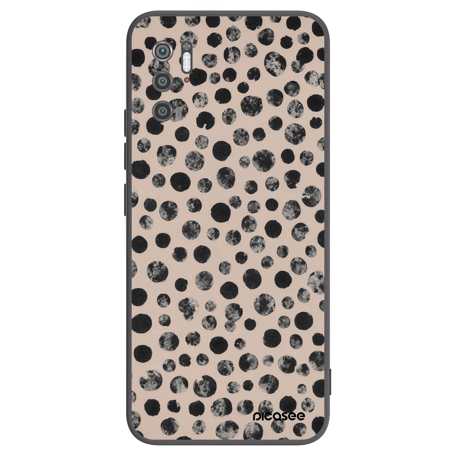 Picasee silikonowe czarne etui na Xiaomi Poco M3 Pro 5G - Dots