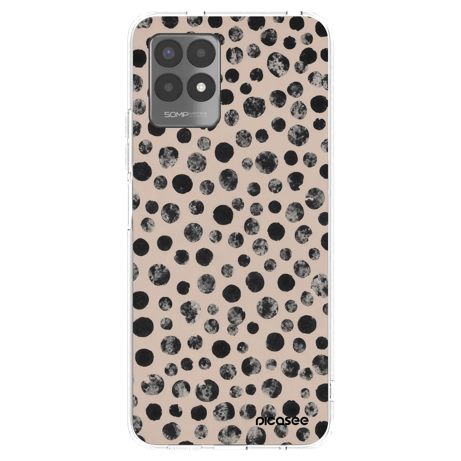 Picasee silikonowe przeźroczyste etui na Realme 8i - Dots