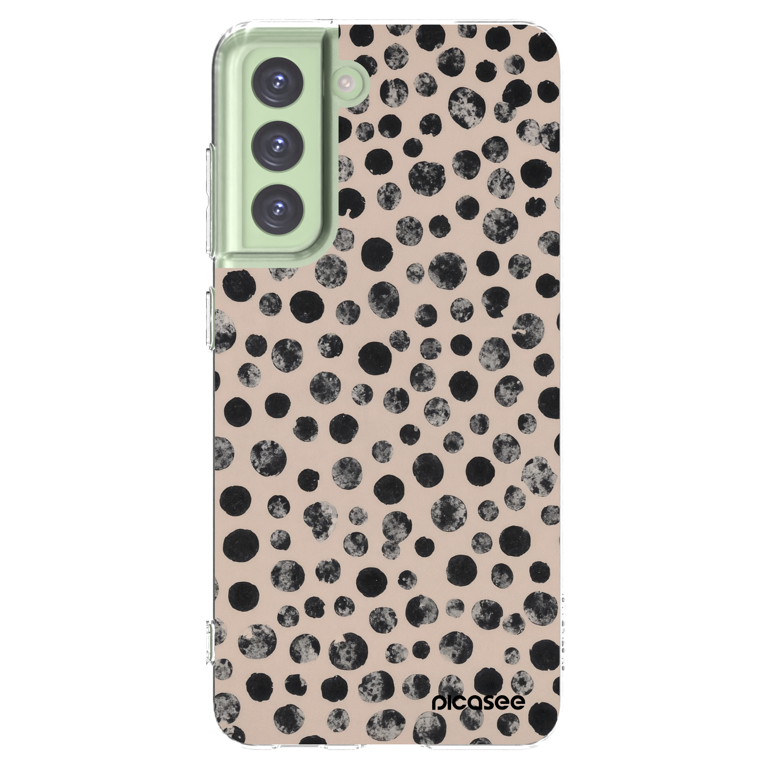 Picasee silikonowe przeźroczyste etui na Samsung Galaxy S21 FE 5G - Dots