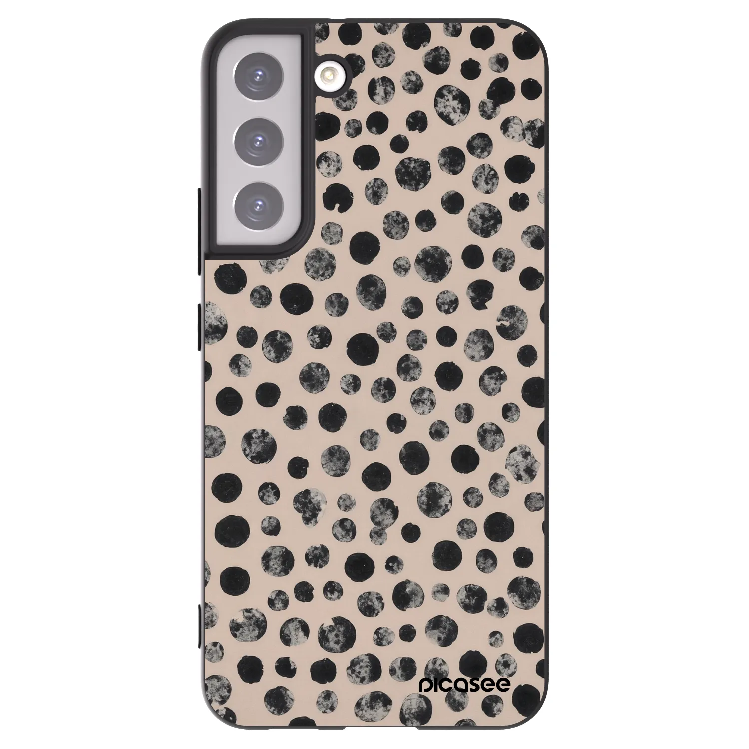 Picasee silikonowe czarne etui na Samsung Galaxy S22+ 5G - Dots