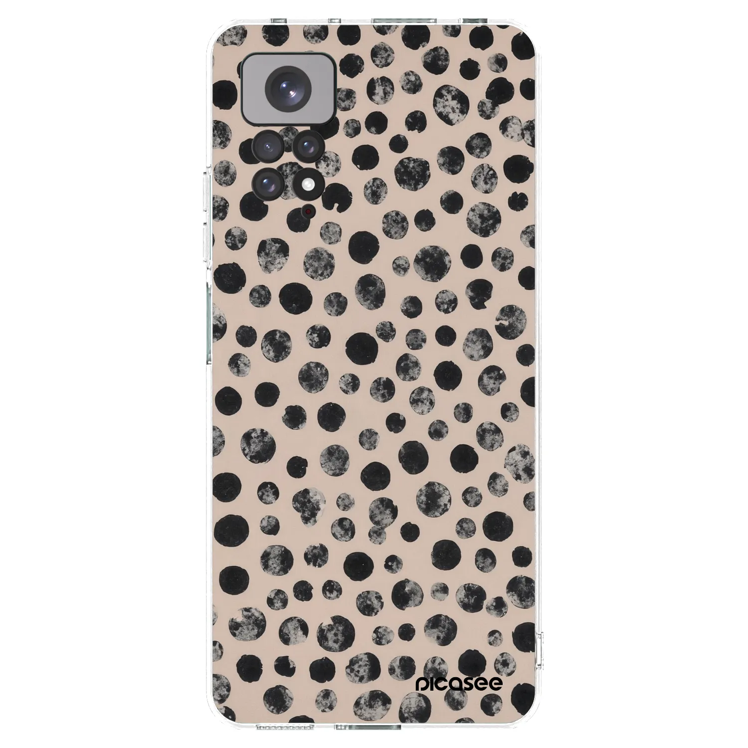 Picasee silikonowe przeźroczyste etui na Xiaomi Redmi Note 11S 4G - Dots