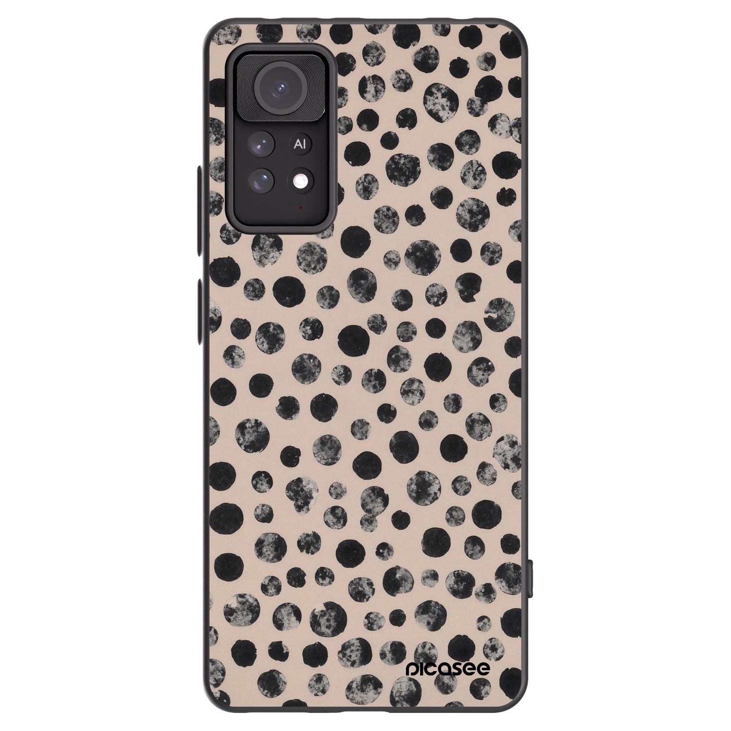 Picasee silikonowe czarne etui na Xiaomi Redmi Note 11 Pro 5G - Dots