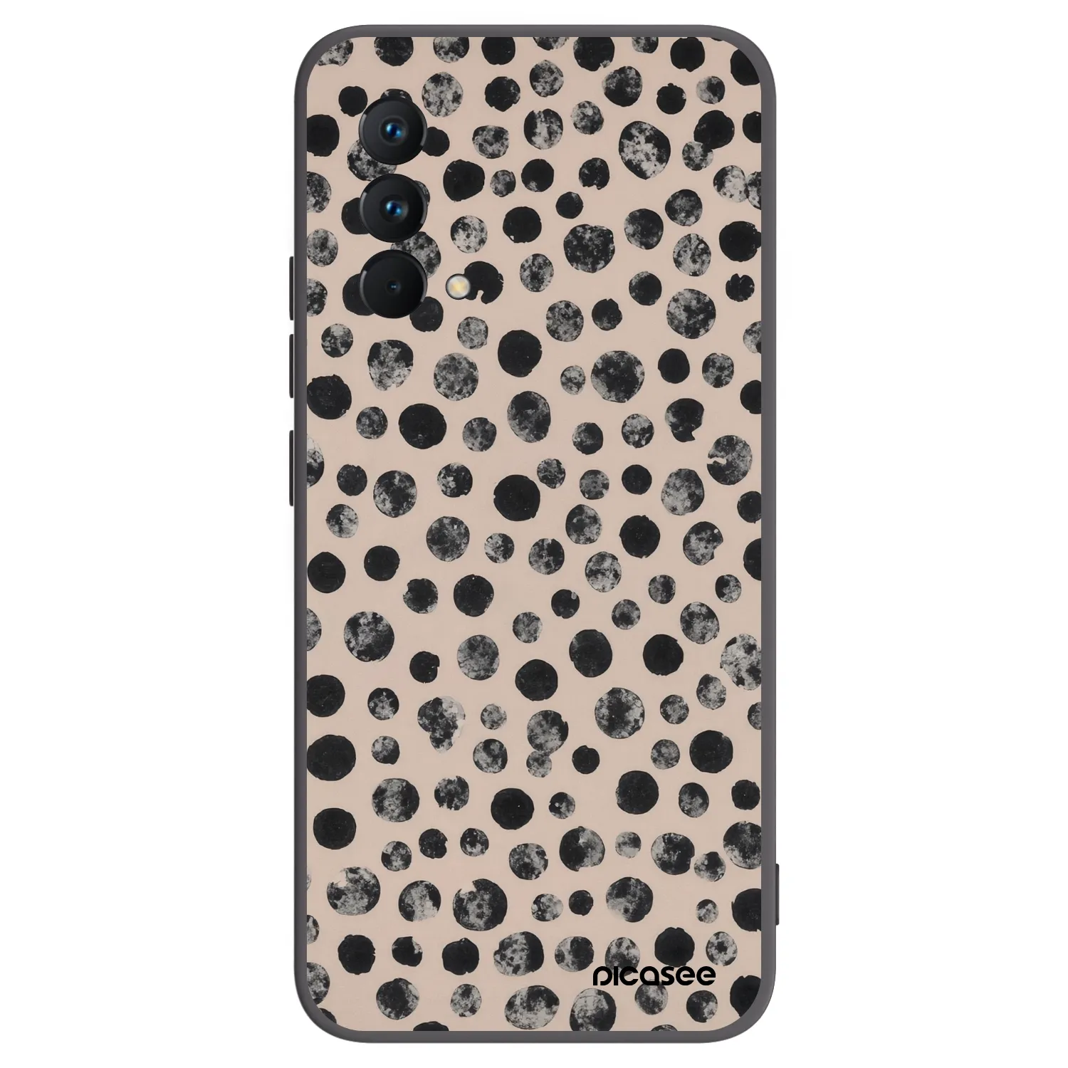 Picasee silikonowe czarne etui na Realme GT Master Edition 5G - Dots