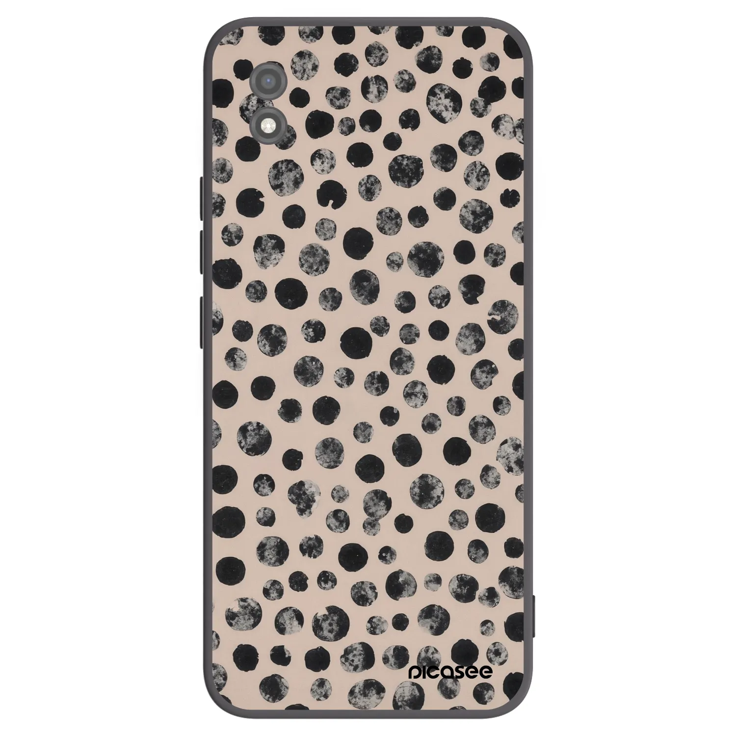 Picasee silikonowe czarne etui na Realme C11 (2021) - Dots