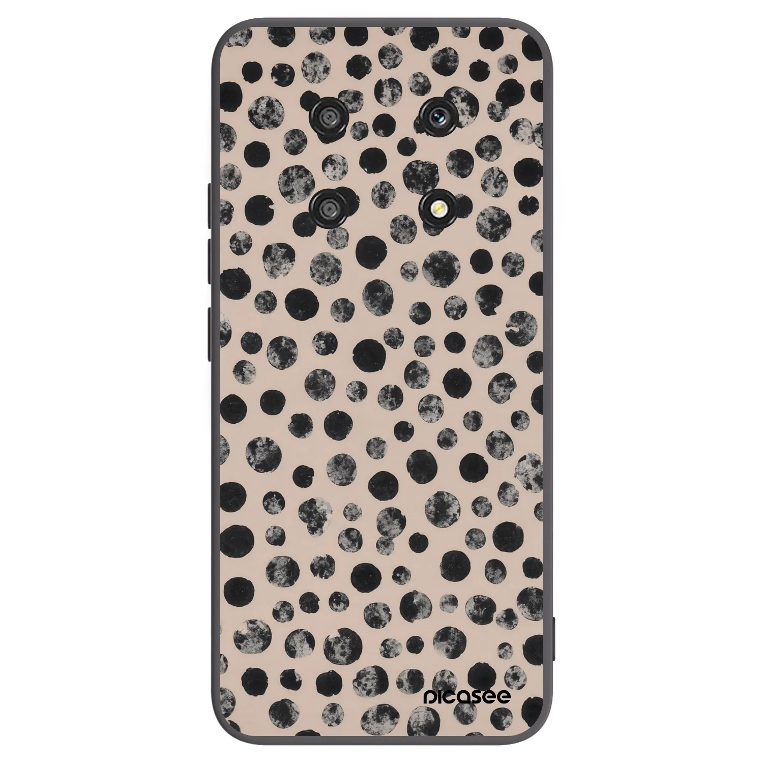 Picasee silikonowe czarne etui na Honor Magic4 Lite 5G - Dots