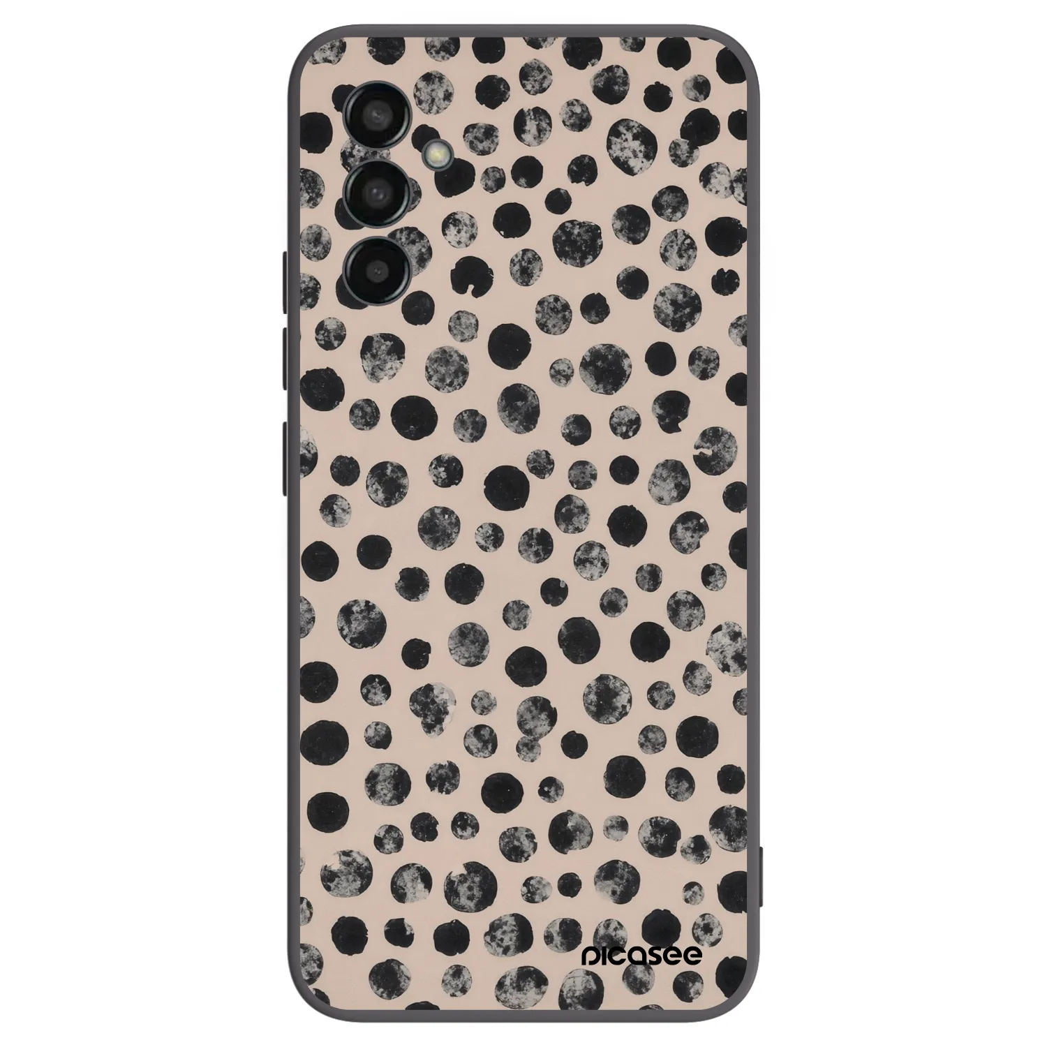 Picasee silikonowe czarne etui na Samsung Galaxy M13 M135F - Dots