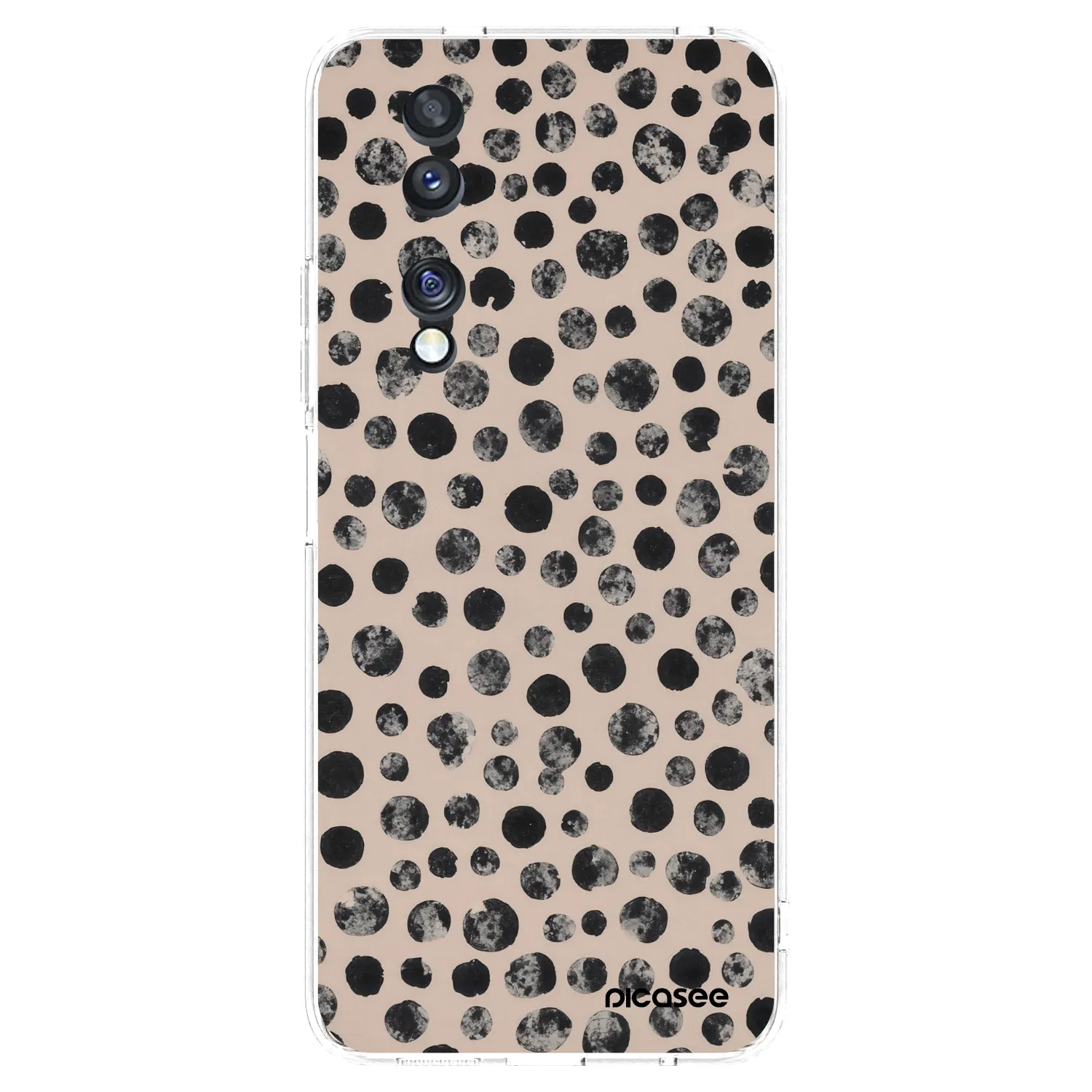 Picasee silikonowe przeźroczyste etui na Honor 70 - Dots