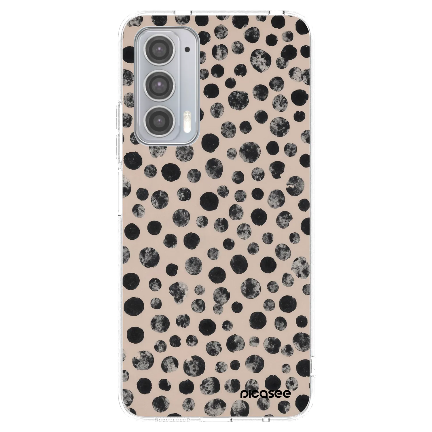 Picasee silikonowe przeźroczyste etui na Motorola Edge 20 - Dots