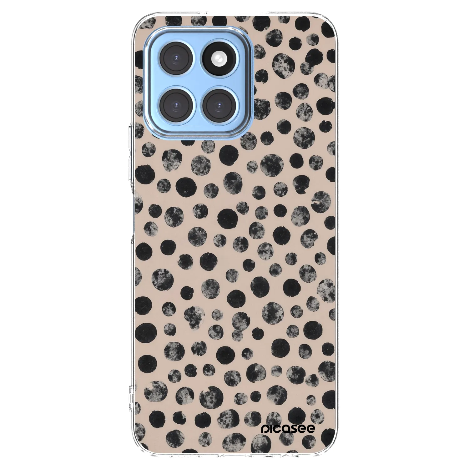 Picasee silikonowe przeźroczyste etui na Honor X8 5G - Dots