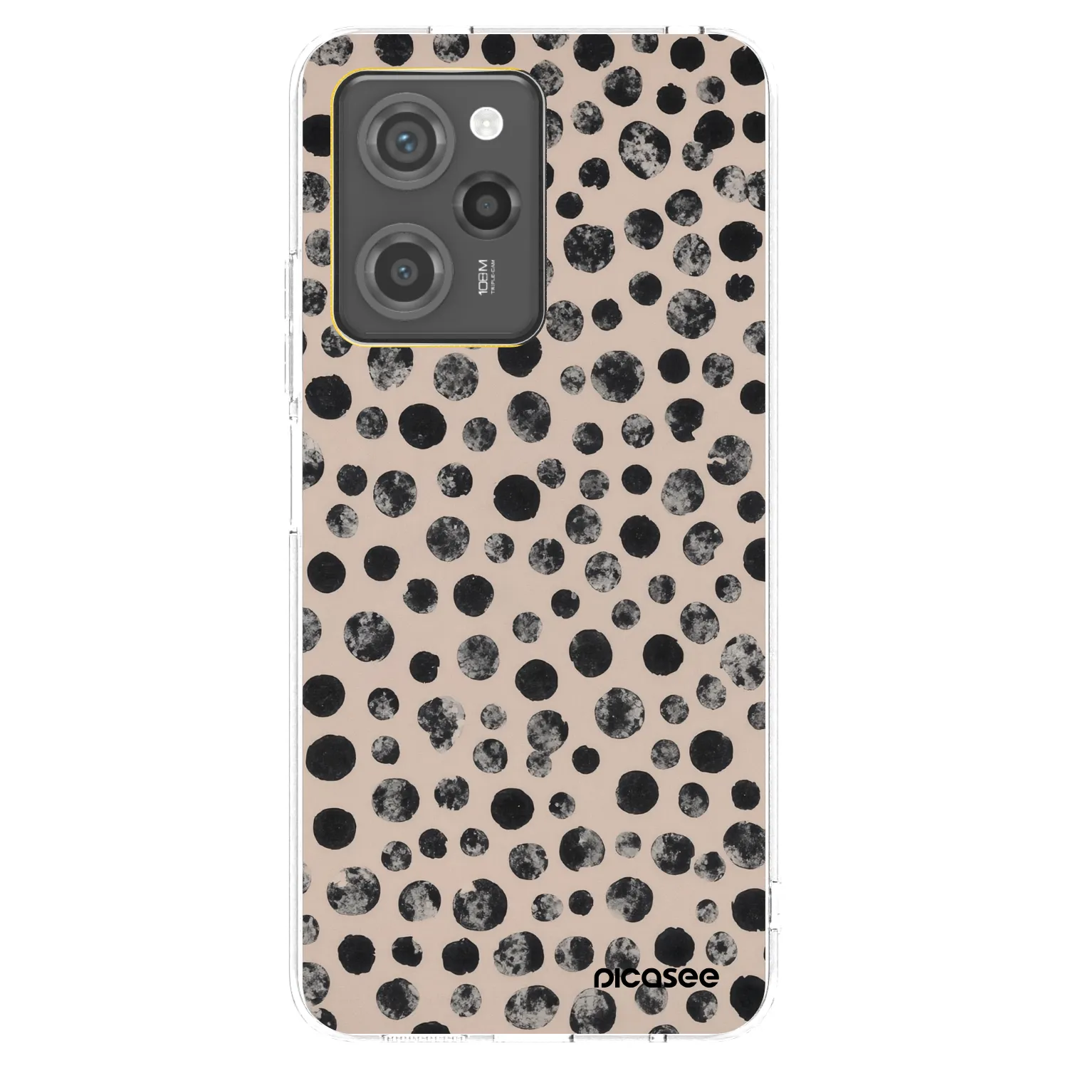 Picasee silikonowe przeźroczyste etui na Xiaomi Poco X5 Pro - Dots