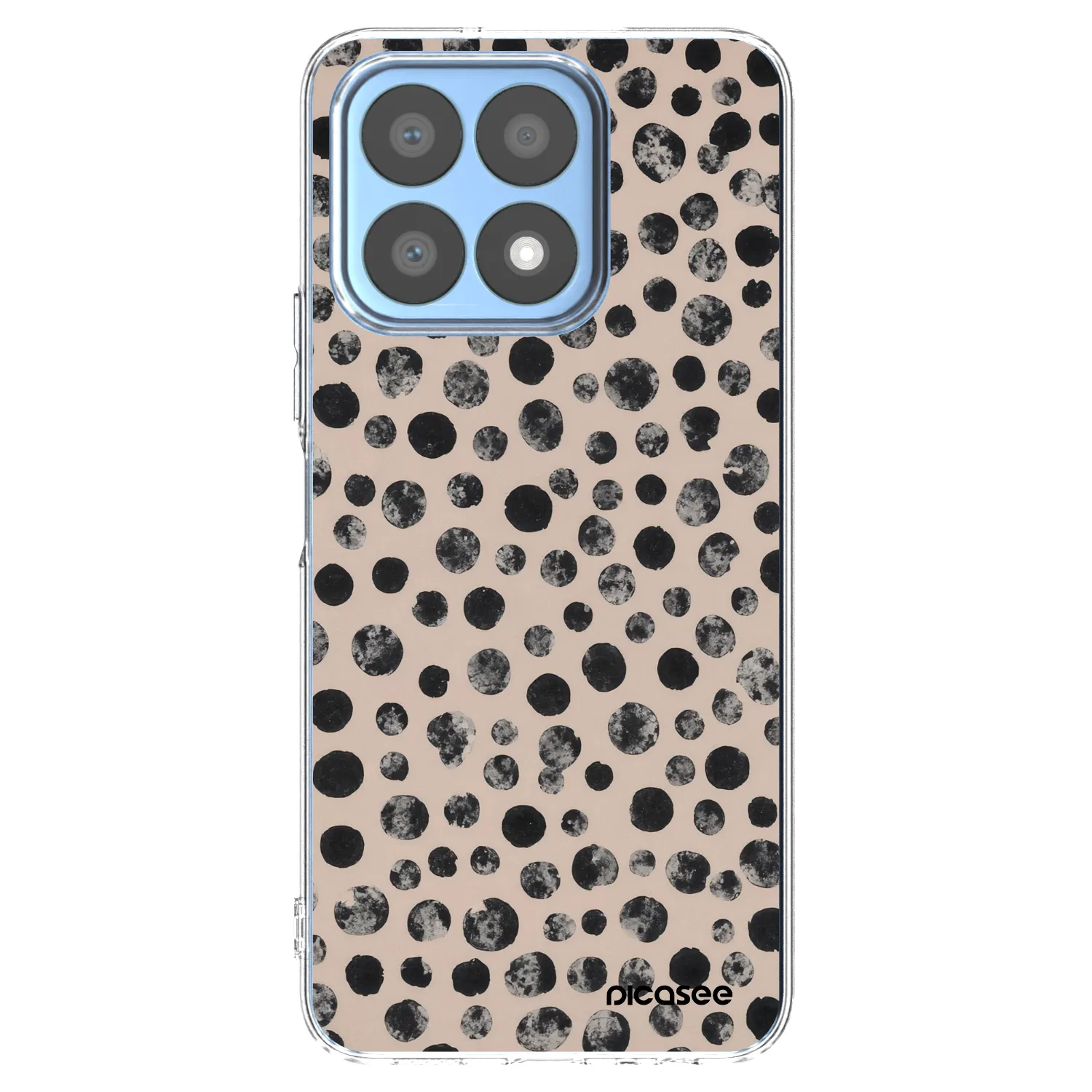 Picasee silikonowe przeźroczyste etui na Honor X8a - Dots